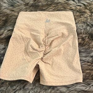 Signature Scrunch Midway Shorts - Brown Sugar Mini Cheetah Print, Muscle Nation
